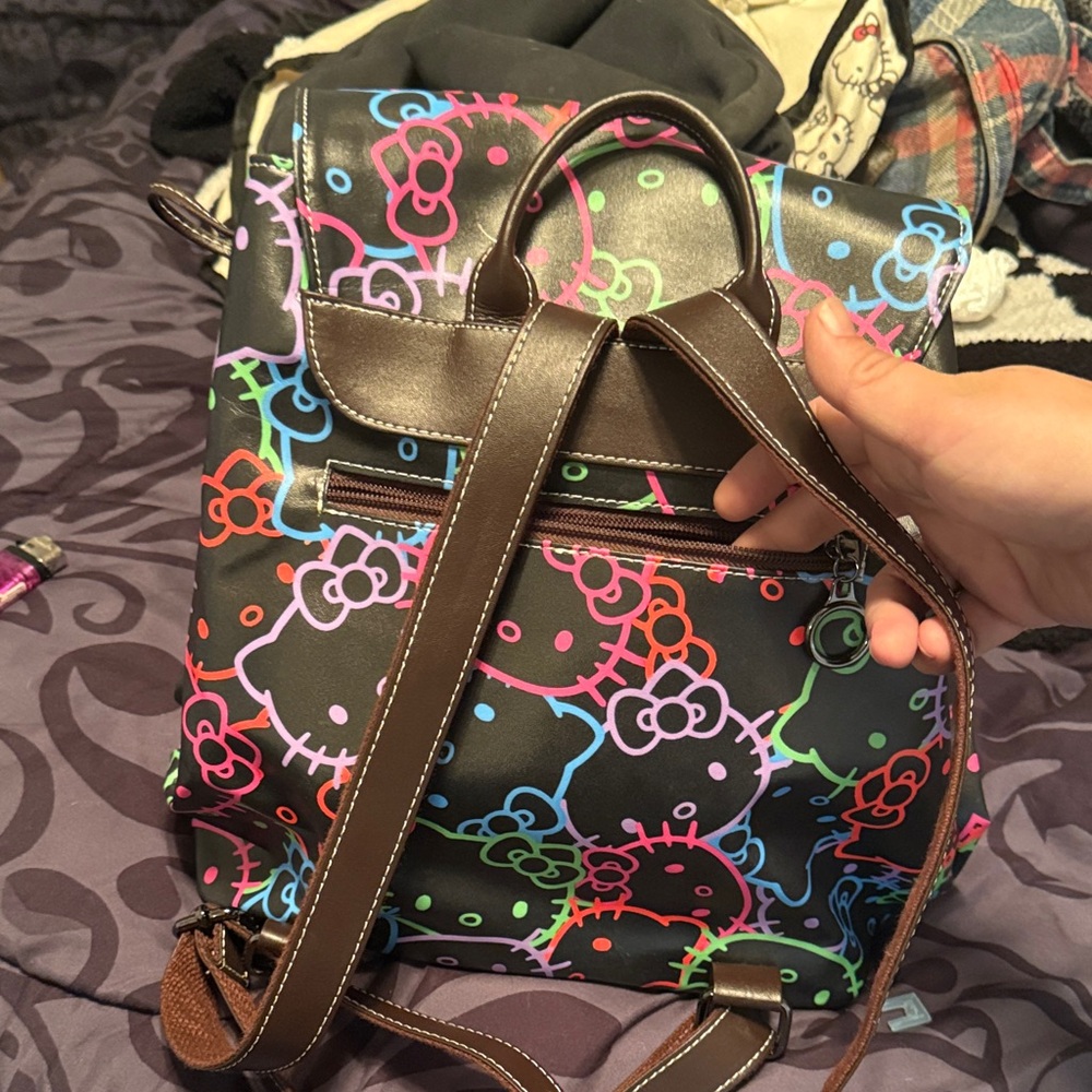 Colorful Hello Kitty Backpack - Picture 2 of 7